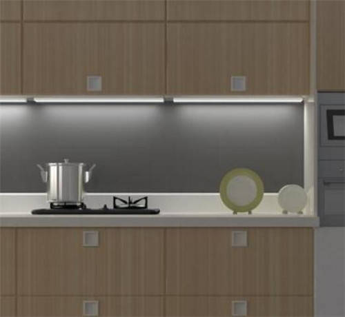 Can the built-in cabinet light be hidden?