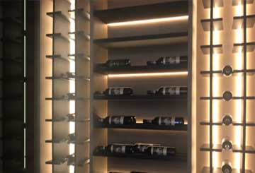 Can I do wine cabinet lighting at home